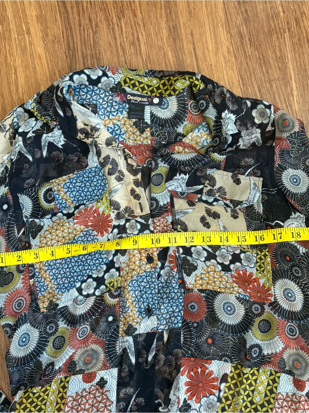 Desigual Floral Button-Up Blouse - Picture 6 of 8